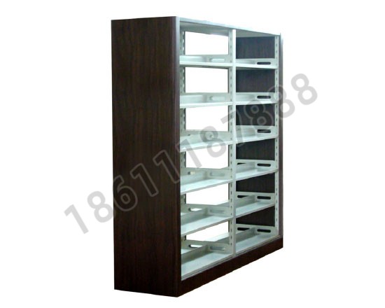 點(diǎn)擊查看商品:高檔六層雙面雙柱鋼木書(shū)架